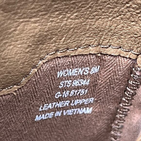 Sperry Dasher Lille Brown Leather Suede Block Heel Zip Ankle Boots Womens Size 8 - Picture 11 of 11